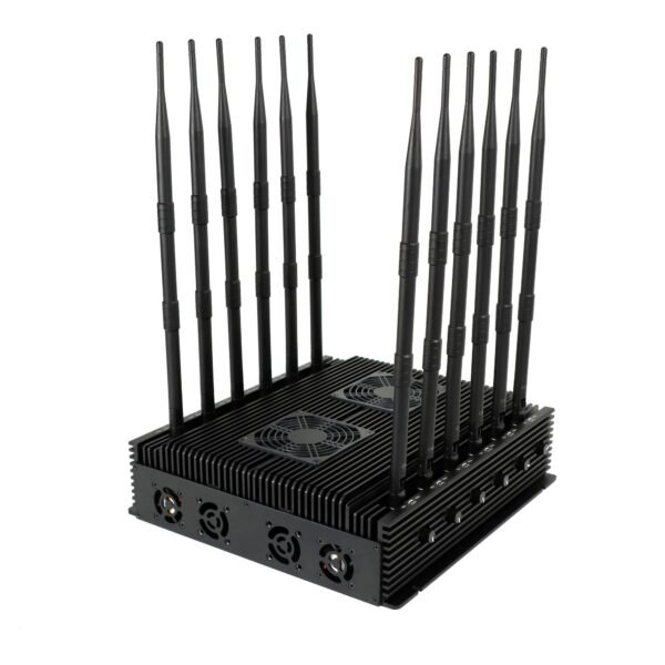 5g cell phone jammer with 12 desktop antennas and remote control 3