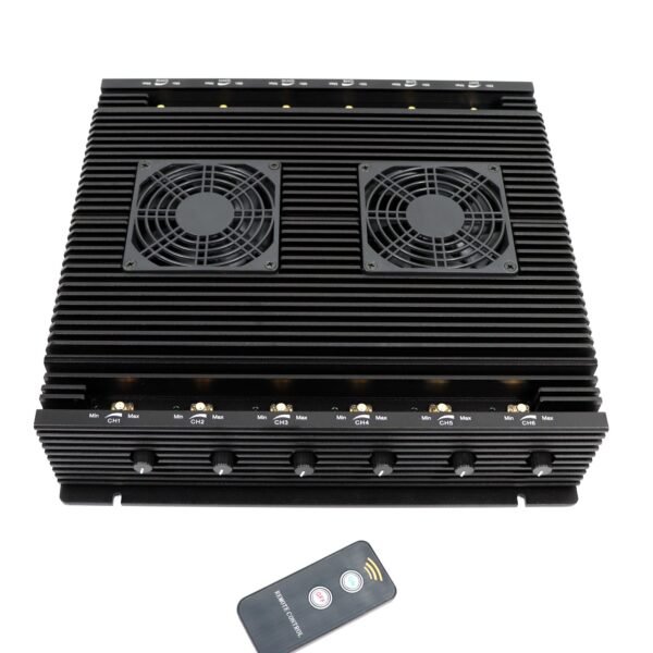 5g cell phone jammer with 12 desktop antennas and remote control 5